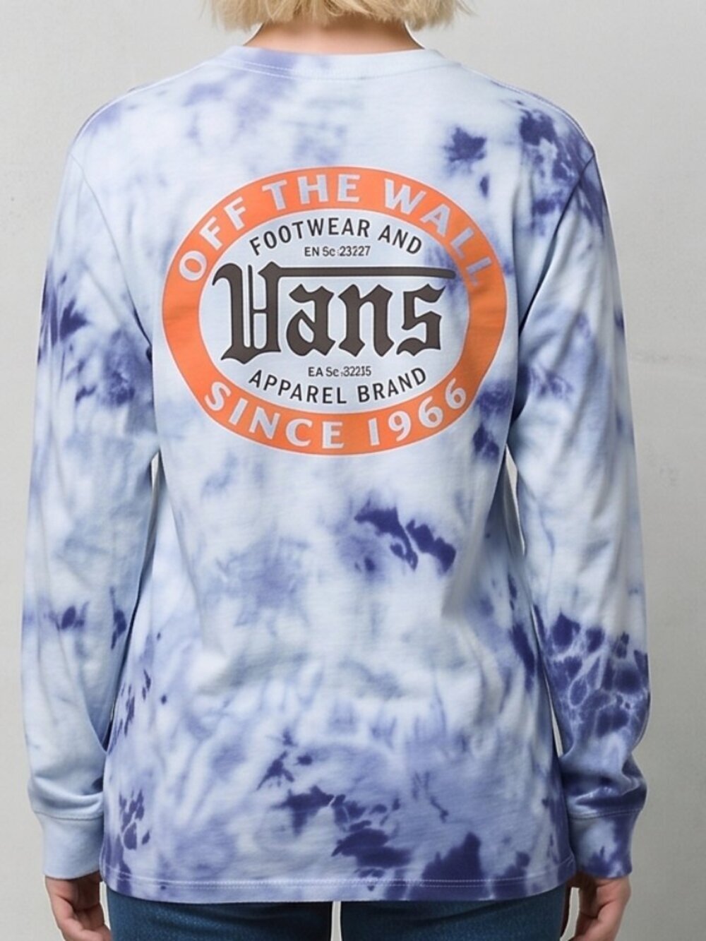 Vans Size XL Tee Shirt Blue T-Shirt Shirt Size Extra Large Tie Dyed Dye